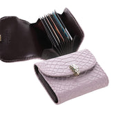 Kuber Industries Wallet for Women/Men | Card Holder for Men & Women | Leather Wallet for ID, Visiting Card, Business Card, ATM Card Holder | Slim Wallet | Button Closure, Pink